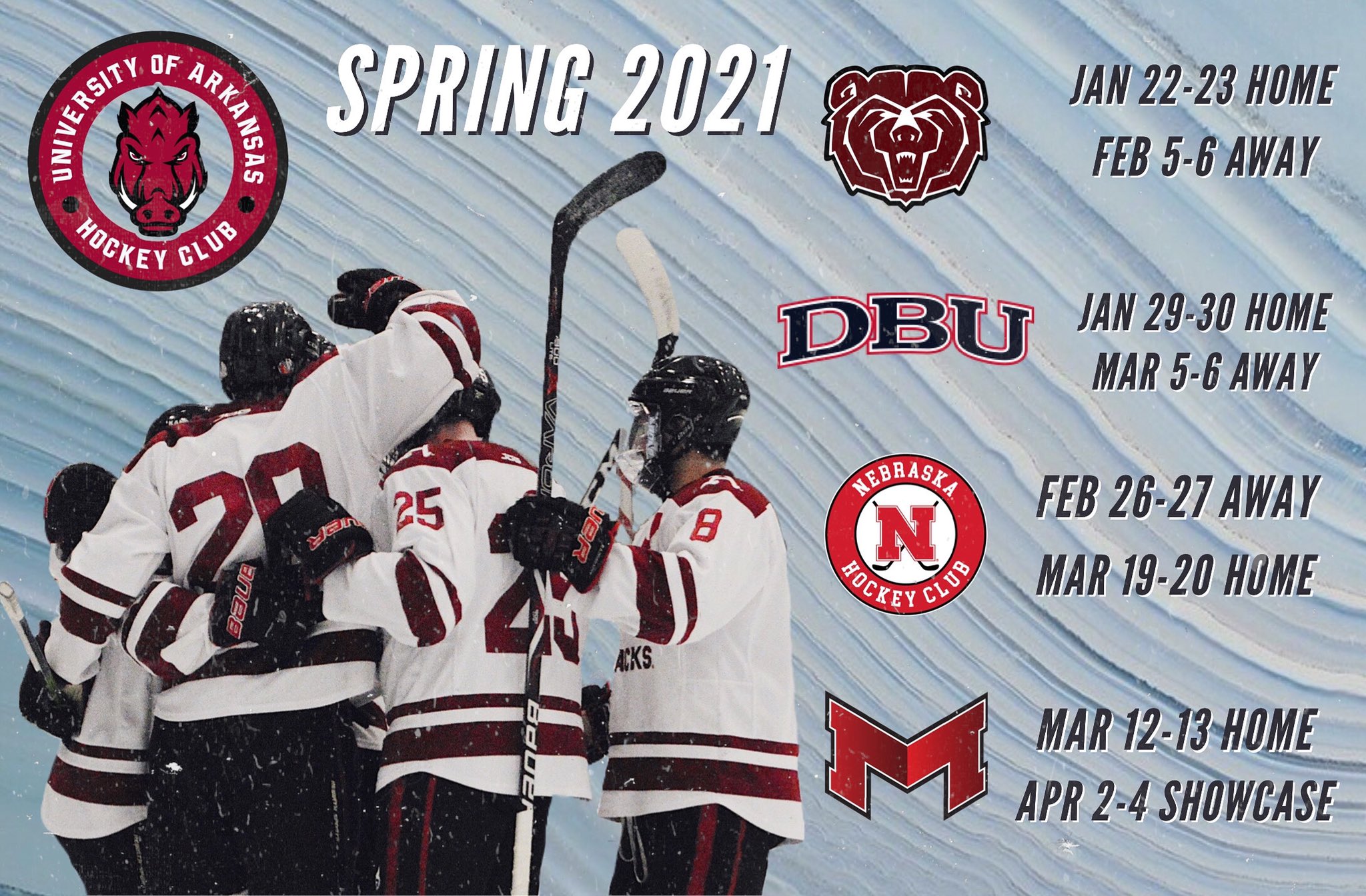University of Arkansas Hockey Announces Spring 2021 Schedule Arkansas